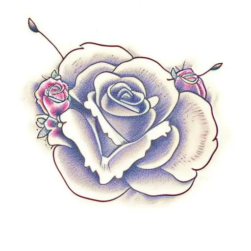 erika flower tattoo design idea