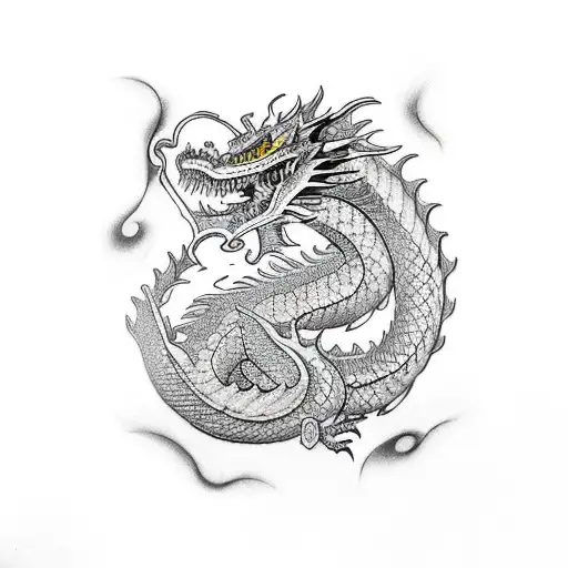 Dragon tattoo design idea