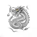 Dragon tattoo design idea