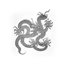Dragon tattoo design idea