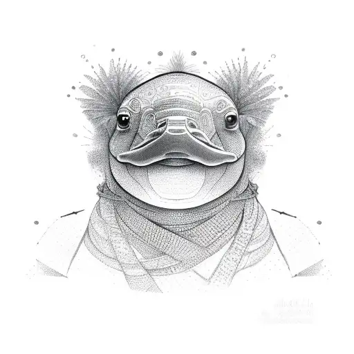 platypus  tattoo design idea