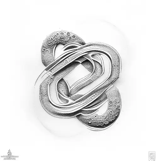 double infinity  tattoo design idea