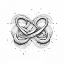 double infinity  tattoo design idea