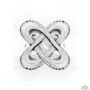 double infinity  tattoo design idea