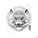 Foo Dog tattoo design idea