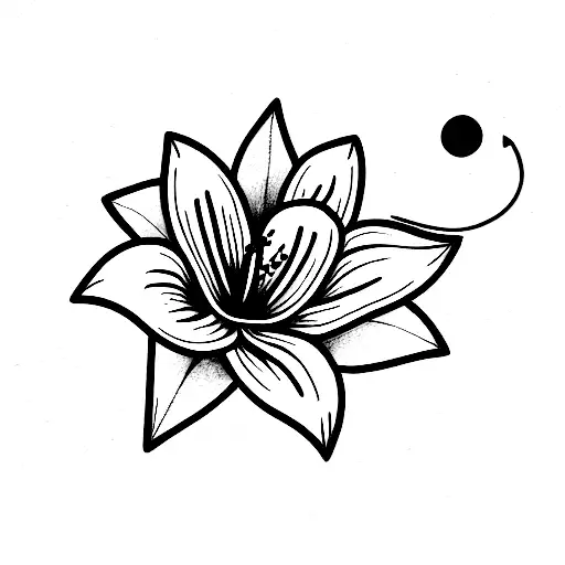 Lily tattoo design idea