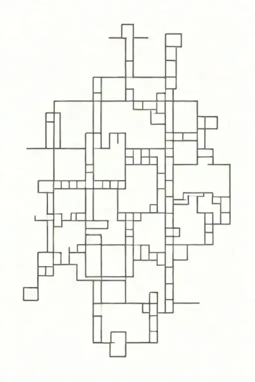 crossword puzzle piece composed tattoo design idea