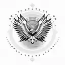 eagle wing tattoo design idea