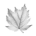 Leaf tattoo design idea