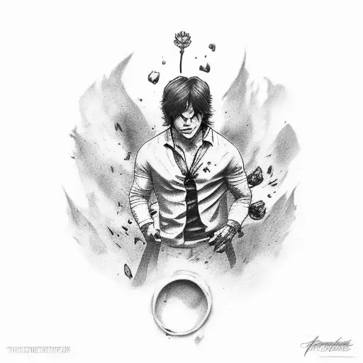 vervain, blood, damon salvatore tattoo design idea