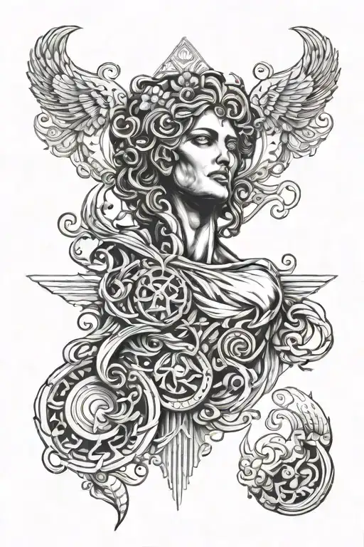 gods Olympus tattoo design idea