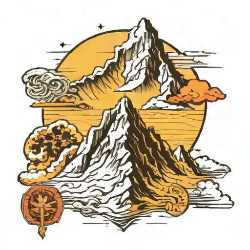 mount everest  tattoo design idea