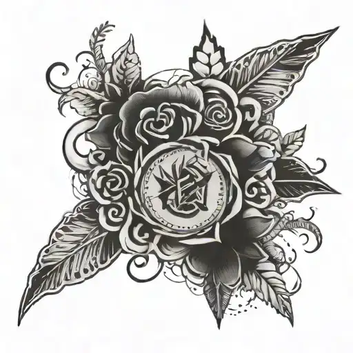 cash, dominate, feminine  tattoo design idea