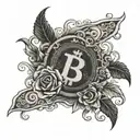 cash, dominate, feminine  tattoo design idea