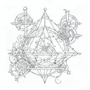 alchemy tattoo design idea