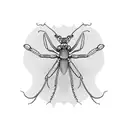 praying mantis  tattoo design idea