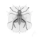 praying mantis  tattoo design idea