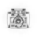 old school ghetto blaster tattoo design idea