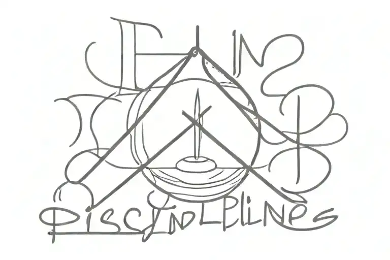 discipline equals freedom tattoo design idea
