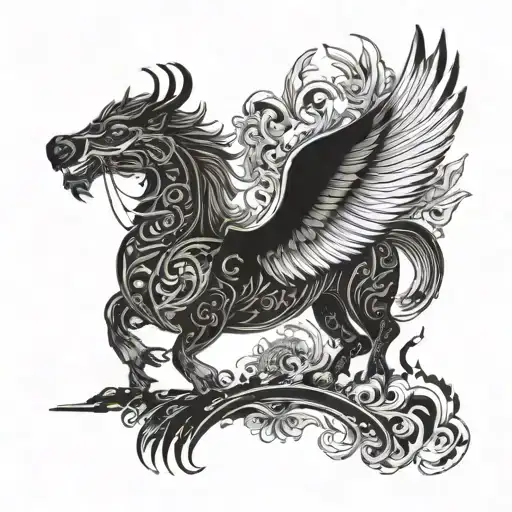 life destiny jin jang tattoo design idea