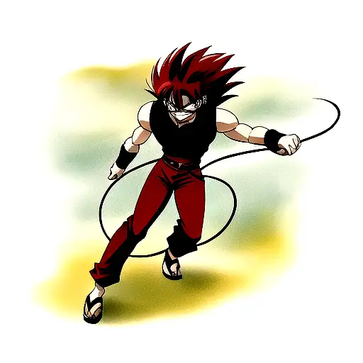 kurama from yu yu hakusho baddass moment tattoo design idea