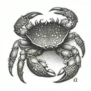 crab tattoo design idea