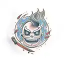 calcifer tattoo design idea