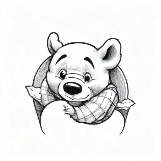 Winnie the Pooh tattoo design idea