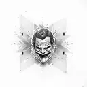 Joker card tattoo design idea