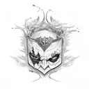 Joker card tattoo design idea