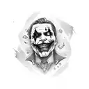 Joker card tattoo design idea