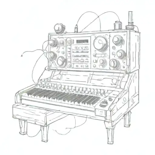 Audio Synthesizer tattoo design idea