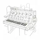 Audio Synthesizer tattoo design idea