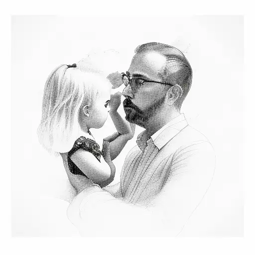 How to draw a father and daughter || Pencil drawing tutorial || Father and daughter  Drawing - YouTube