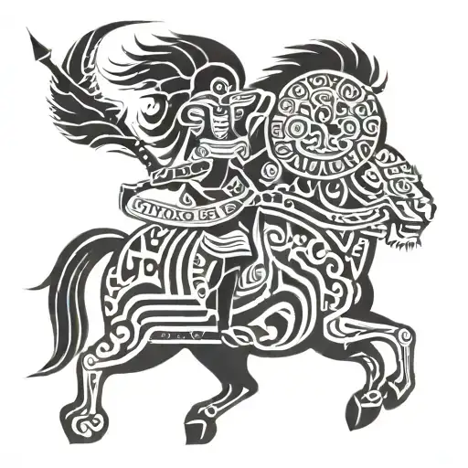 persian warrior   tattoo design idea