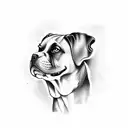  tattoo design for my mom old school style must have a boxer dog tattoo design idea