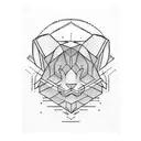 simple lines depicting authenticity, fun, loyalty and strength  tattoo design idea
