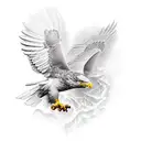 Eagle construction tattoo design idea