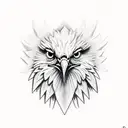 Eagle construction tattoo design idea