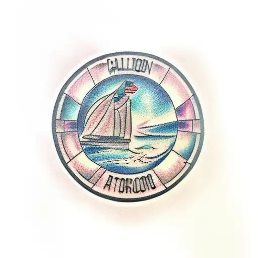 galleon tattoo design idea