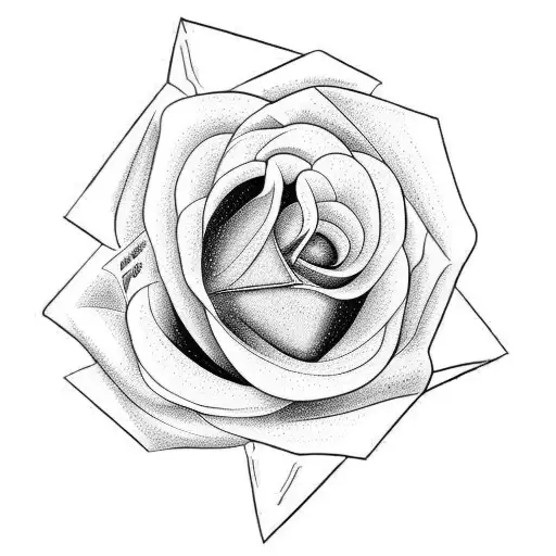 little rose tattoo design idea