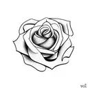 little rose tattoo design idea