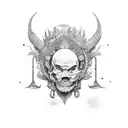 Colombian style  tattoo design idea