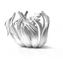 spring onion tattoo design idea