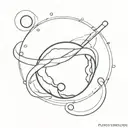 pluto tattoo design idea