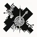 VMF & rock n roll & snow peak tattoo design idea
