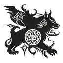 VMF & rock n roll & snow peak tattoo design idea