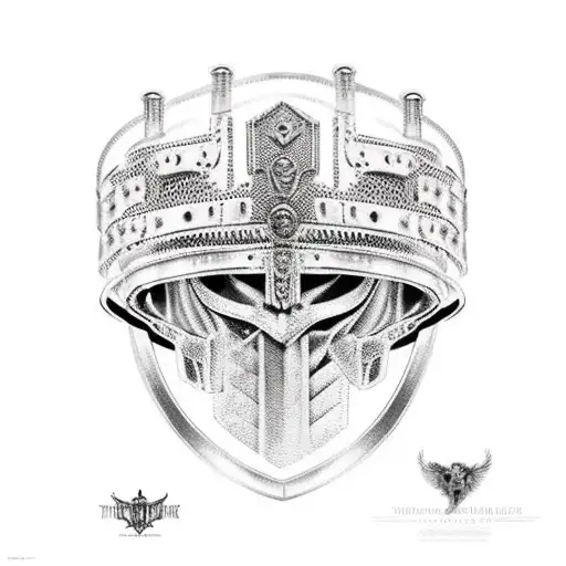 gladiator armour for right arm tattoo design idea