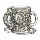 The PC mug tattoo design idea