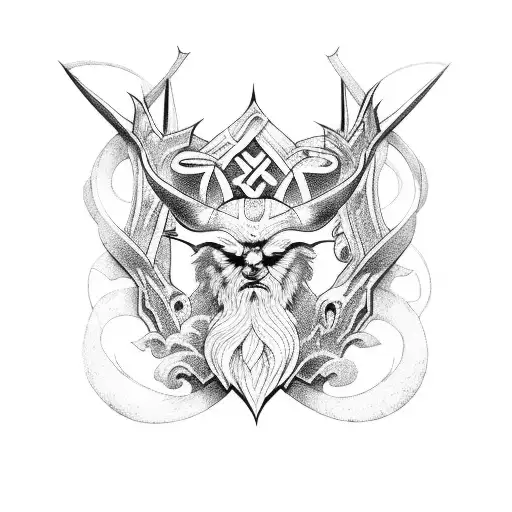 Norse Gods tattoo design idea